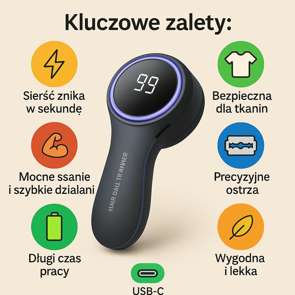 Elektryczna maszynka do usuwania sierści